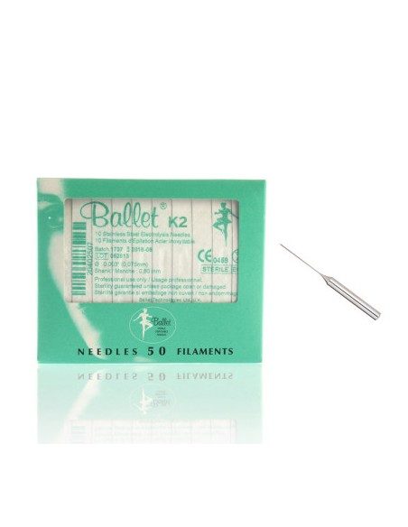 Aghi Ballet in acciaio inox - K2- 50 pz scatola verde