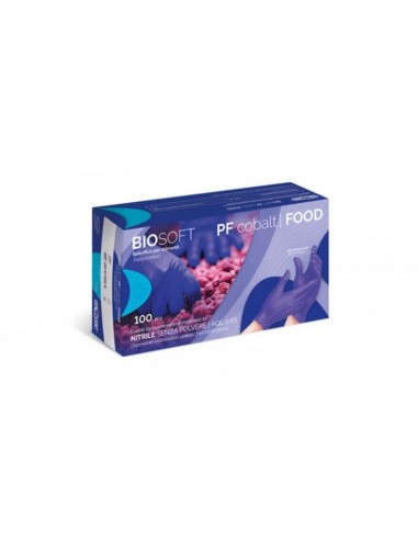 Guanti in nitrile BIOSOFT PF cobalto...